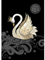 Luxusní přání M155 BUG ART - SWAN Labuť