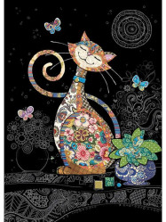 Luxusní přání M148 BUG ART - HAPPY CAT