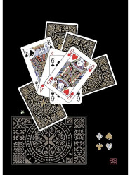 Luxusní přání M179 BUG ART - PLAYING CARD