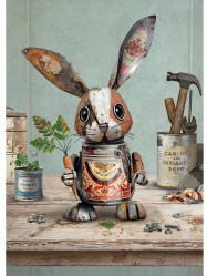 Luxusní přání S001 BUG ART - SCRAP RABBIT