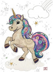 Luxusní přání G050 BUG ART - UNA UNICORN