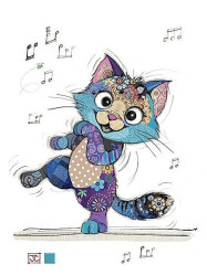 Luxusní přání G055 BUG ART - KEIRA KITTEN