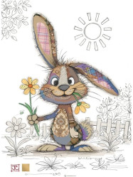 Luxusní přání G061 BUG ART - TRUFFLE RABBIT