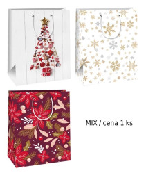 Ditipo Dárková taška L Vánoční mix / cena 1ks
