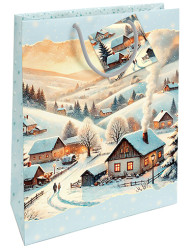 Nekupto Dárková taška UKFL - Zimní vesnička