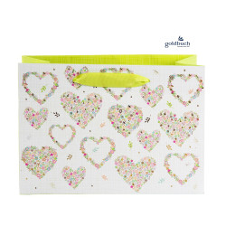 Goldbuch Dárková taška 46282 Flowers in the Heart, 25x18,5x10cm