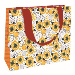 Nekupto Dárková taška LFM 2147 Žluté květy