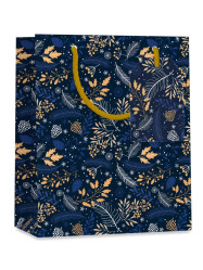 Alvarak Dárková taška TM - MODRÁ S LISTY