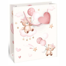 Alvarak Dárková taška TM 22618 Medvídek růžový