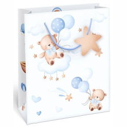 Alvarak Dárková taška TM 22619 Medvídek modrý