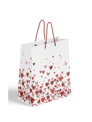 Emocio Dárková taška velikost S - SRDCE, 10x5x15cm