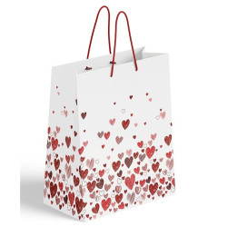 Emocio Dárková taška velikost S - SRDCE, 10x5x15cm