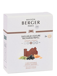 Maison Berger MYSTIC LEATHER, náplň vůní do auta, 2ks