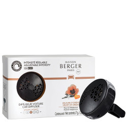 Maison Berger Car difuzér VELVET OF ORIENT, vůně a clip do auta