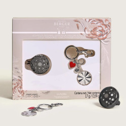 Maison Berger Dárková sada Ophelia, vůně do auta Liliflora a klíčenka