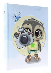 Fotoalbum 10x15/200 Gedeon CAMERA OWL blue