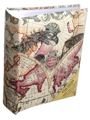 Fotoalbum 10x15/300 2-up B46300 Poldom MAPS růžové