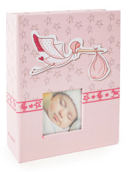 Fotoalbum 10x15/304 bez popisu Fandy STORK 2 růžové