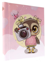 Fotoalbum samolepicí 40stran DRS20 Gedeon CAMERA OWL PINK