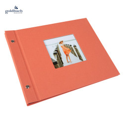Šroubkové album klasik 30x25cm 26780 Goldbuch BELLA VISTA salmon