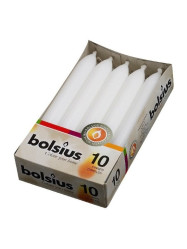 Bolsius 21671 svíčky domácí 10ks 20x170mm bílé