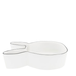 Bastion Collections BUNNY Bowl Large in black, 30x17cm