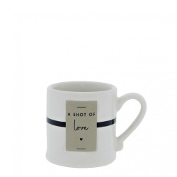 Bastion Collections Hrneček Espresso SHOT OF LOVE in black/titane, 70 ml
