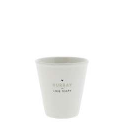 Bastion Collections Kelímek Espresso Paperlook HURRAY in black, 50ml