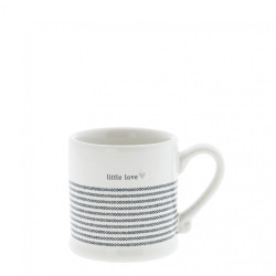 Bastion Collections Hrneček espresso LITTLE LOVE, stripes, 70 ml