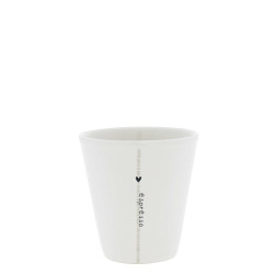 Bastion Collections Kelímek ESPRESSO with stripe titane, 50ml