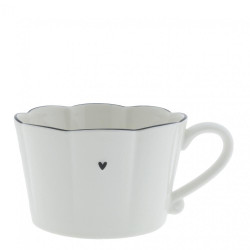 Bastion Collections Hrnek RUFFLE with black/edge, 300ml