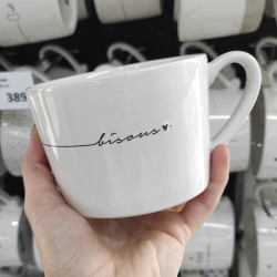 Bastion Collections Hrnek BISOUS in black, 300 ml