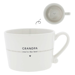 Bastion Collections Hrnek GRANDPA in black/titane, 300ml