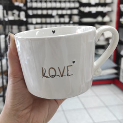 Bastion Collections Hrnek DOUBLE LOVE in black / caramel