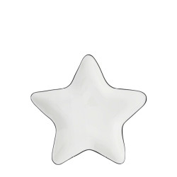 Bastion Collections Talířek HVĚZDA Star in black, 18,5x1,5cm