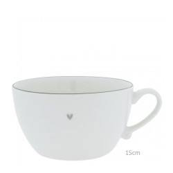 Bastion Collections Polévkový hrnek edge grey, 15cm