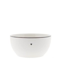 Bastion Collections Miska Bowl M White edge black, 600ml