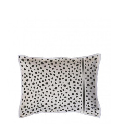 Bastion Collections Polštářek HAPPY DOTS, confetti, natural, 25x35cm