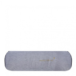 Bastion Collections Polštář válec PARADISE, 50x15cm black/white chambray