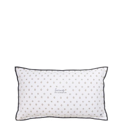 Bastion Collections Polštářek 30x50cm LIVING THE GOOD LIFE, white