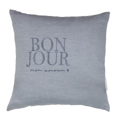Bastion Collections Polštář 60x60cm Blue BON JOUR