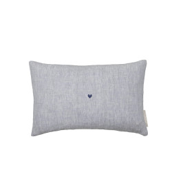 Bastion Collections Polštář 30x50cm BLUE with blue heart