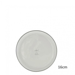Bastion Collections Talířek CAKE IS THE ANSWER in grey, 16cm