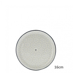 Bastion Collections Talířek CAKE Double Dots with heart in BT, 16cm