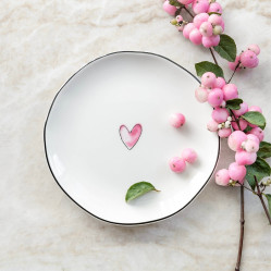 Bastion Collections Talířek Sidepl 005 ROSE heart, 13cm