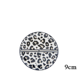 Bastion Collections Mini talířek LEOPARD HEART in black, 9 cm