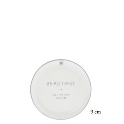Bastion Collections Mini talířek BEAUTIFULL in grey, 9cm