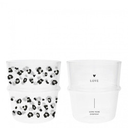 Bastion Collections 2x Sklenky na vodu - LEOPARD, 2x 250ml