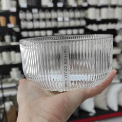 Bastion Collections Skleněná miska BOWL Relief, 12x6,3cm