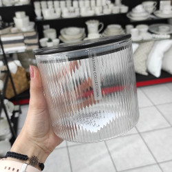 Bastion Collections Skleněná dóza STORAGE SM 030, in black